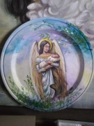 Anioł ręcznie malowany,oryginalny prezent, anioł malowany farbami olejnymi