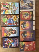 Zestaw kaset VHS dla dzieci. 9 sztuk