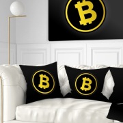 Poduszka jasiek z nadrukiem FULLPRINT Bitcoin BTC