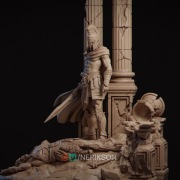 Figurka druk 3D żywica " Achilles - Tragedy of Vengeance - F1865 " - 120 mm