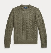 POLO RALPH LAUREN Aran Crew Neck Knit Sweater Regular Fit sweter XXL