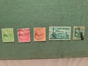 5 szt znaczków kolekcjonerskich 