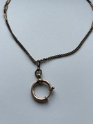 Stara sygnowana pozłacana dewizka do zegarka