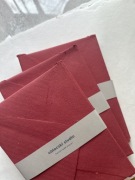 Papier czerpany Koperta B6 Red