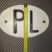 Stara Tabliczka PRL lata 70 te PL 