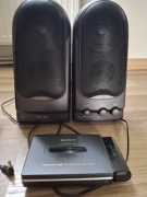 Sony srs-a60 made in japan retro głośniki idealne do walkmana / discmana