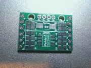 Prototyp Pchły, płytka uniwersalna SOP8 x4 ATTiny