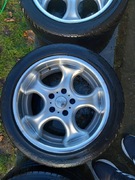 Alufelgi 4 sztuki KUTNO i Okolice koła 17 cali letnie opony Nissan Primera