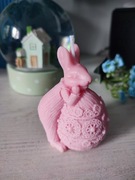 Króliczek wielkanocny - świeczka sojowa ręcznie robiona