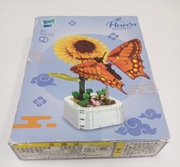 Klocki Zuanma Flowers no. 103 F3 Słonecznik z motylem