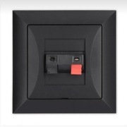 Gniazdo czarne głośnikowe 