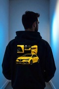 Męska Czarna Bluza M Żółte Renault Megane IV RS Big