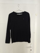 Koszulka na długi rękaw longsleeve Tommy Hilfiger czarny M