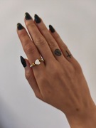 Pierścionek z kamieni naturalnych na gumce 