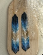 Kolczyki z japońskich koralików.