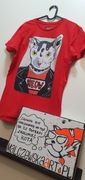 BOX PREZENTOWY T-SHIRT KOTKA VEGAN PINUP ROZMIAR S