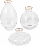 Szklane wazoniki na kwiaty