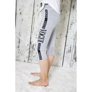 legginsy 3/4 szare 122/128