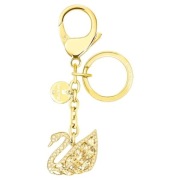 Swarovski Swan Lake Bag Charm, Gold Tone