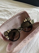 Oryginalne okulary Miu Miu SMU04S – czarne, stan idealny