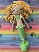 Syrenka zrobiona na szydełku mermaid handmade