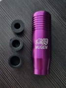 Gałka zmiany biegów JDM fioletowa aluminium Mugen+adaptery M8 M10 M12