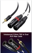 Zbalansowany kabel DIY 3,5mm - 2 x XLR MOGAMI