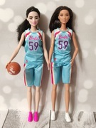 2 lalki  Barbie koszykarki hybrydy