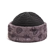 GUESS nowa czapka damska z futerkiem w monogram