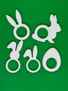 Pierścienie na Serwetki Wielkanocne Zajączek Jajko Druk 3D