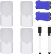 Magnetyczne pudełko do przechowywania długopisów SJUNJIE 4 sztuki (białe)