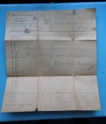 Telegram Kraków 1920r od W. Grabowskiego -Gołębia Kraków 
