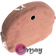 Organizer Obag MOON LIGHT piaskowy – eko zamsz karmel rudy 2 kieszenie OMAY