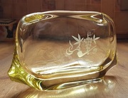 Ekskluzywna gabinetowa duża popielnica Bohemia  