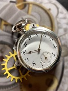 Zegarek kieszonkowy Omega 51mm srebro 