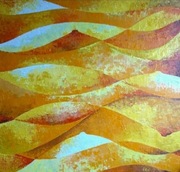 obraz olejny na płótnie "Dzika plaża"