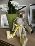 Zając z lnu Wielkanoc hand made