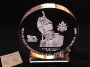 Moneta 25 franków 2005 Kongo - Jan Paweł II 1kg akryl