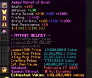 Minecraft Hypixel Skyblock Jaded Divan Set