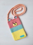 Torebka na telefon miś Saszetka Etui Uchwyt na telefon Torebka dziecięca