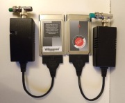 IBM PCMCIA ETHERNET II PN/42H4916+COAX 10B2 Kable/Terminatory 2 szt. NOWE