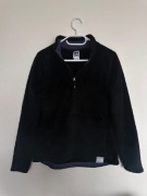 The North Face polar damski vintage 00s gruby ciepły black 1/4 half zip