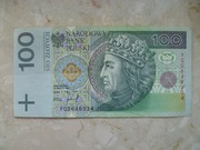 Banknot 100 zł 1994 seria YG