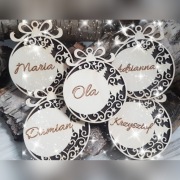 Bombka imienna ozdoba na choinkę