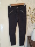 Rockowe Spodnie H&M 152 Biker Skinny