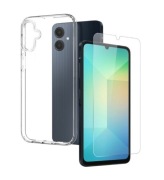 Etui + szkło Samsung Galaxy A06, przeźroczyste, ochrona aparatu