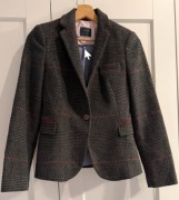 Marynarka szara, żakiet z dodatkiem wełny Zara rozm. XS