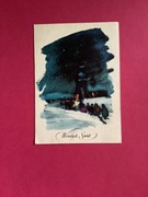 JANUSZ GRABIAŃSKI - POCZTÓWKA - „BOŻE NARODZENIE”- 1965 rok