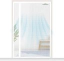 Moskitiera na drzwi balkonowe biała magnetyczna - 120 x 240 cm