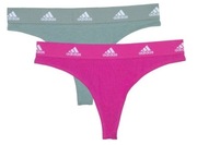 adidas stringi 2-Pack dwupak XL oliwkowe i różowe